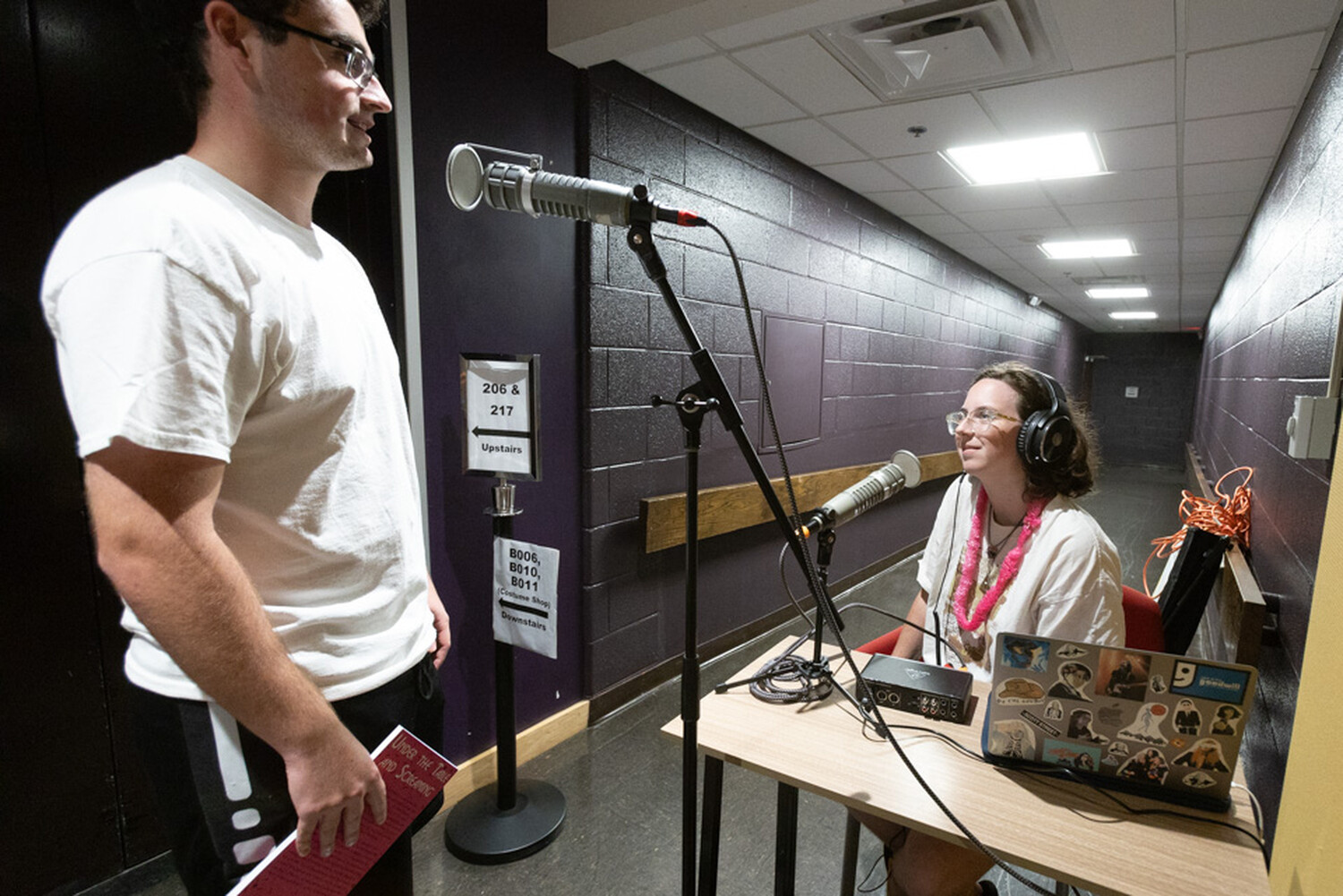Students collect the ZINE: Under the Table and Screaming by participating in WTJU&apos;s Mobile Recording Studio