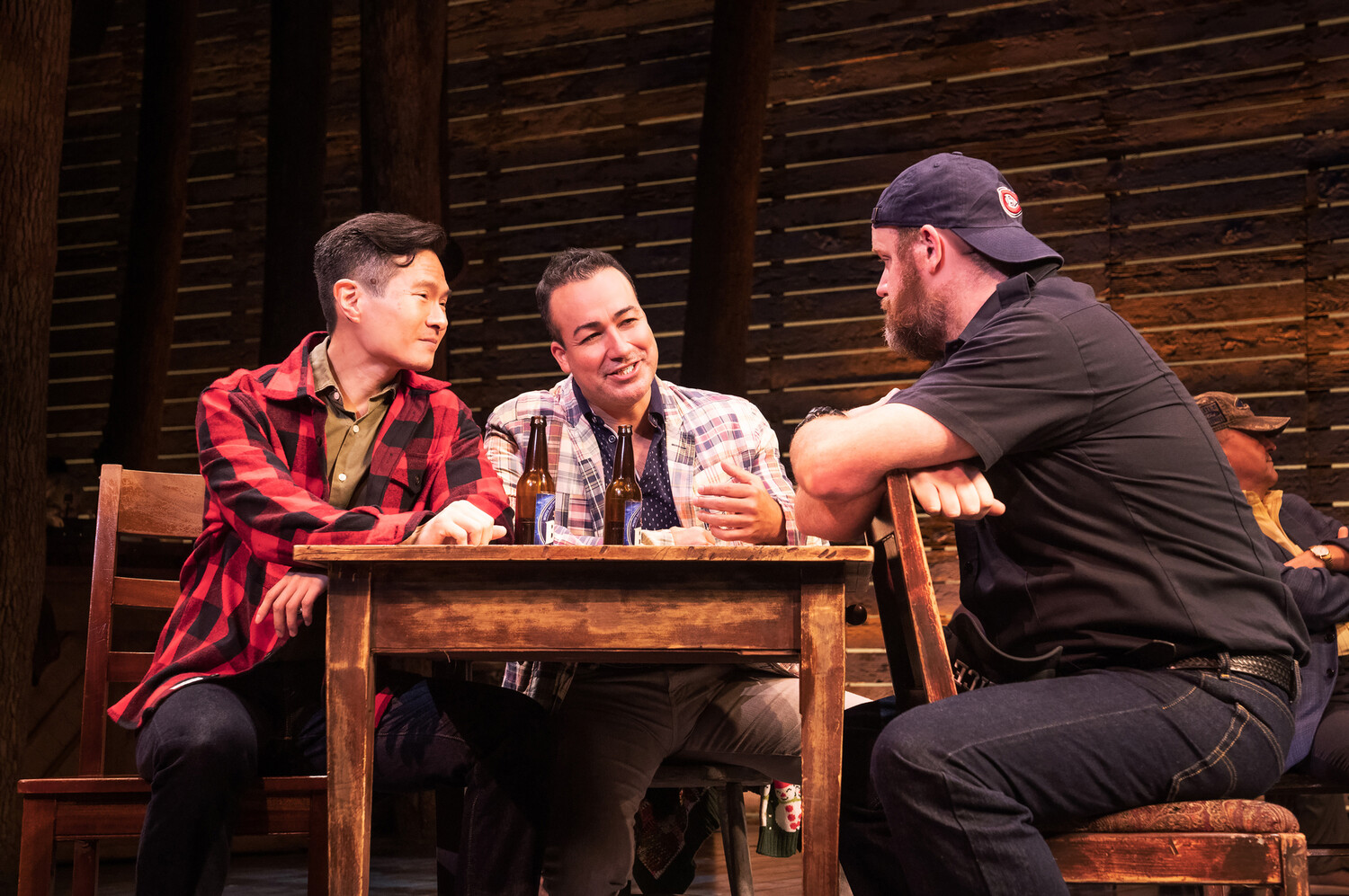 James Seol, Caesar Samayoa & Paul Whitty in COME FROM AWAY