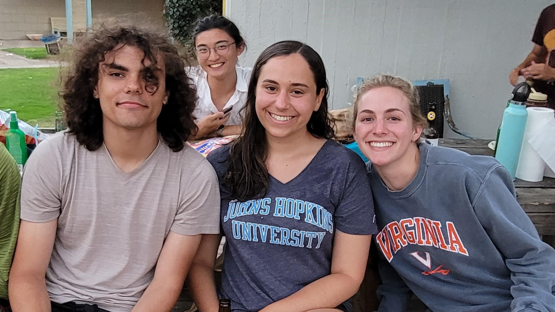 Louis Mainwaring Foster (Classics, Bridge to the Doctorate Fellow &apos;23), Ali Luchs (Johns Hopkins, Archaeology and Earth & Planetary Sciences &apos;23), Annika Reynolds (Art History and Classics &apos;23).
