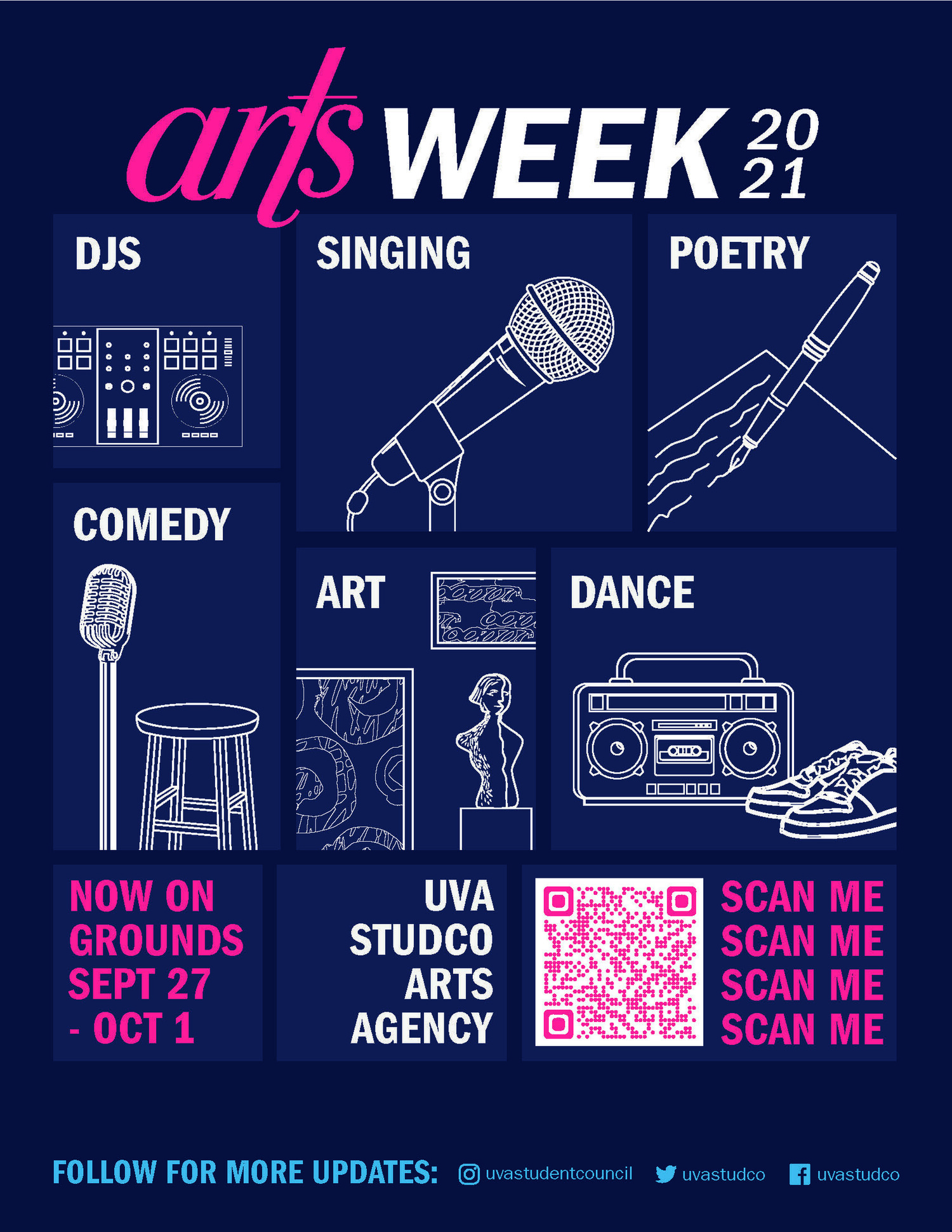 Arts Week Flier created by Michelle Tran