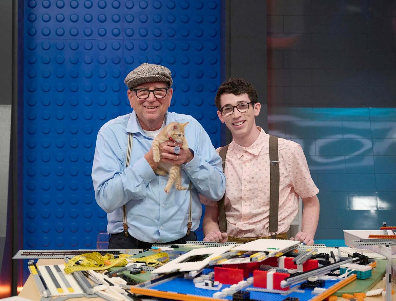 David “Poppy” Levine and his grandson, Edlavitch, are the first grandfather-grandson duo on “LEGO Masters.” In this episode, they were charged with building a pet palace for Tiger, an adoptable orange tabby kitten.