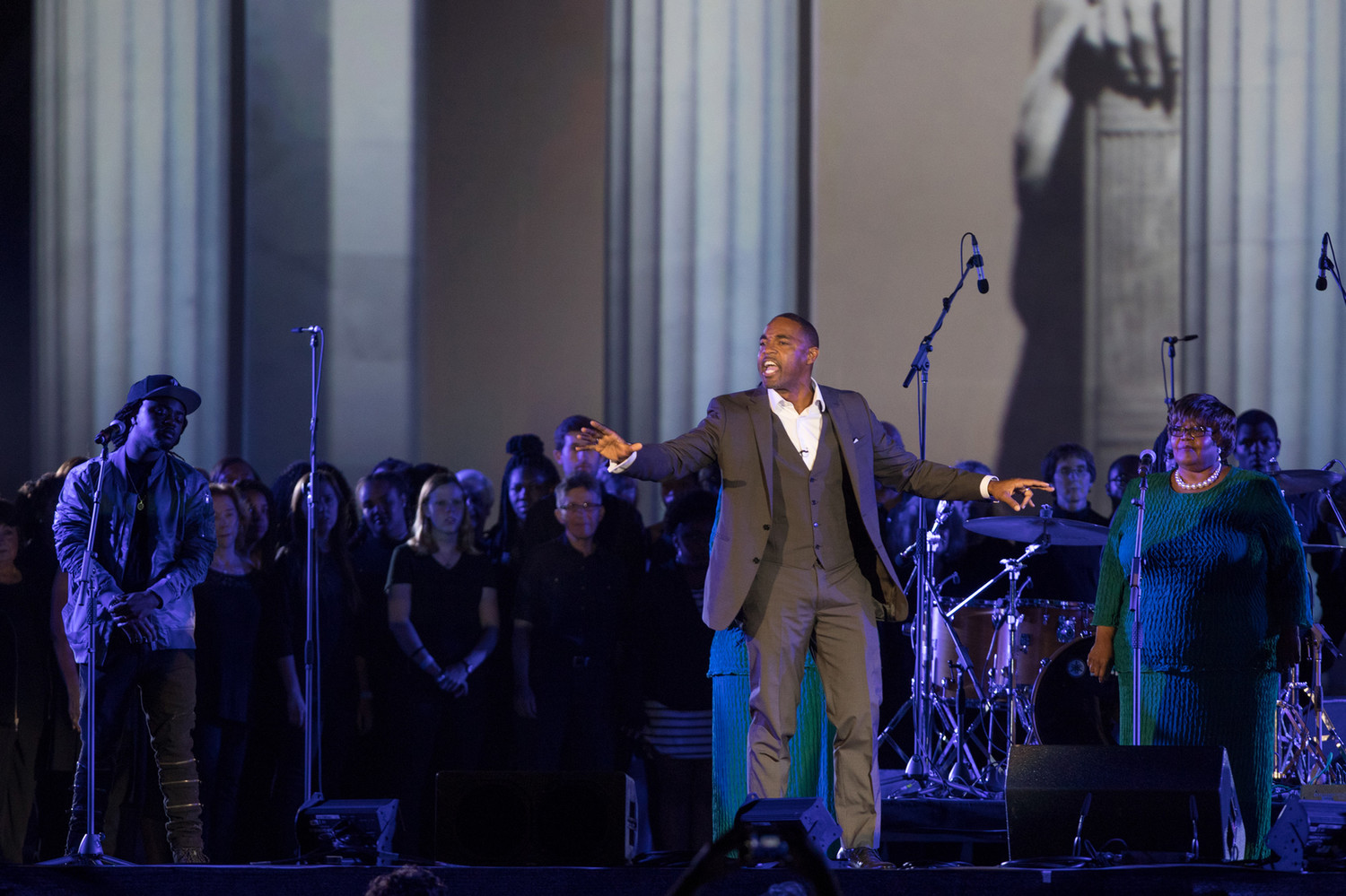 Jason George (College '94) reciting Martin Luther King, Jr.'s I Have a Dream Speech 