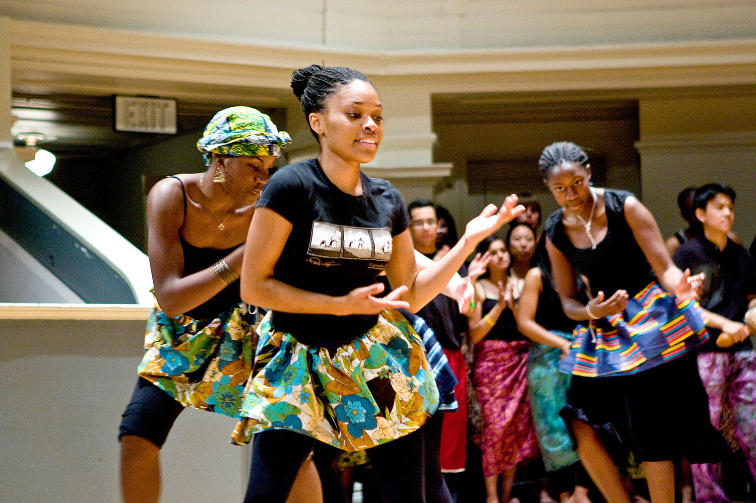 African music and dance ensemble dancers