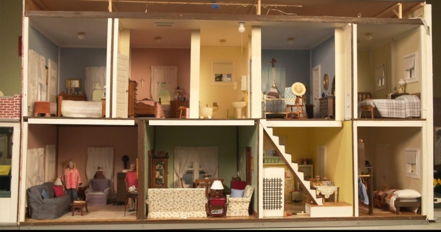 Glimpse of a dollhouse interior as seen in the “Our Alexandria” trailer.